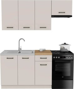 Zestaw Mebli Kuchennych MODERN 170 cm Kaszmir/Biały Nowoczesny
