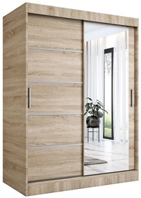 Szafa przesuwna dąb sonoma 150 cm - Marmos 4X