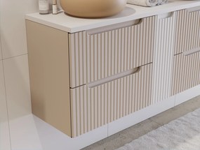 Wisząca szafka podumywalkowa z szufladami Nova 60 cm, kaszmir mat