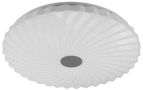 Biała lampa sufitowa LED ze zdalnym sterowaniem i ściemniaczem 38,5x38,5 cm Calipso – Candellux Lighting