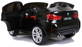 Auto na akumulator bmw x6m czarne dwuosobowy fotel