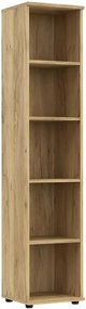 Zamykany regał biurowy dąb craft  T9-N26