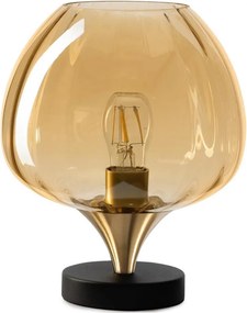 ONLI - Lampa stołowa ELIDE 1xE27/15W/230V czarna/miedziana