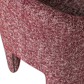 Bordowe tapicerowane krzesło biurowe Cordo – WOOOD