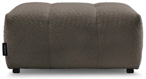 Brązowy podnóżek z materiału bouclé Roxelane – Bobochic Paris