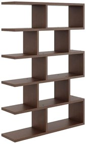 Minimalistyczny regał w kolorze wenge stojący lub wiszący - Tukon