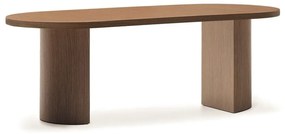 Okrągły stół z blatem w dekorze orzecha 100x200 cm Nealy – Kave Home