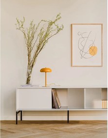 Szarobeżowa szafka pod TV 160x60x42 cm Met – noo.ma