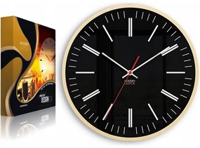 Zegar na ścianę nowoczesny efektowny okrągły cichy do kuchni salonu pokoju