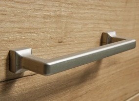 Lustro na ścianę w ramie kraft złoty N1-L36