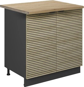 Szafka pod zlew panel dębowy 80x60x82 fame-line