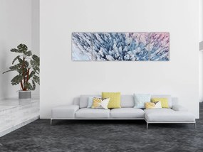 Obraz ośnieżonych drzew (170x50 cm)