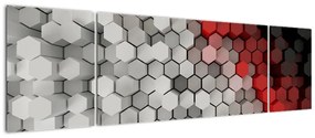 Obraz - sześciokąty 3D (170x50 cm)