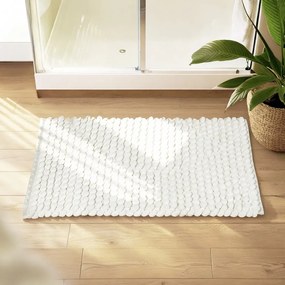 Biały tekstylny dywanik łazienkowy 50x80 cm Solivo – Wenko
