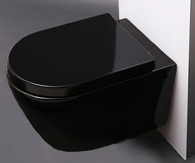 Deska sedesowa wolnoopadająca Soft-Close U1002Czarny błyszczący