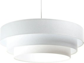 Biała skandynawska lampa wisząca welurowa - 6X S440 P0-G14