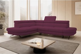 Narożnik OTIS L Lewostronny Regulowane Zagłówki wolnostojący tkanina AURORA 09 WERSAL