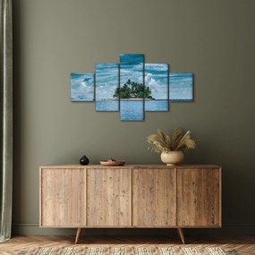 Obraz - wyspa na morzu (125x70 cm)