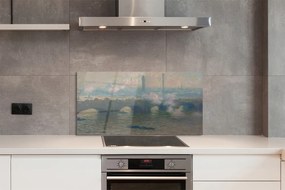 Szklany Panel Most w Waterloo - Claude Monet