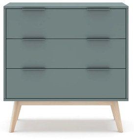 Szarozielona komoda 80x83x40 cm Pisco – Marckeric
