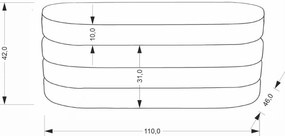 Nowoczesna szara pufa ze schowkiem L3-H06