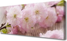 Obraz canvas Subtelne Płatki na Gałązce