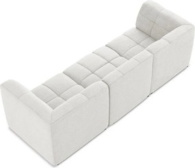 Biała sofa z materiału bouclé 255 cm Aloha – Makamii