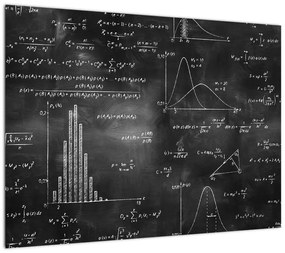 Obraz na szkle - Miłość do liczb (70x50 cm)