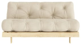 Beżowa rozkładana sofa 160 cm Roots – Karup Design