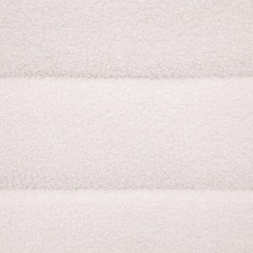 Pufa do salonu Sinan, materiał z efektem boucle, 100 x 40 cm