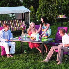Stół Dine &amp; Relax 132 x 90 cm pizarra / antracyt (59917) PATIO