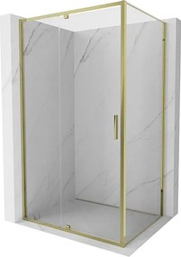 Mexen Exo kabina prysznicowa uchylna 150 x 110 cm, transparent, złota - 819-150-110-50-00