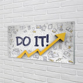 Szklany Panel Motywujące Hasło "Do It"