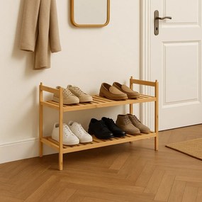 Bambusowa szafka na buty w naturalnym kolorze 69x35x25 cm Noris – Bonami Essentials
