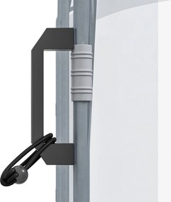 Outsunny Szklarnia foliowa, tunelowa 3 x 2 x 1,95 m, Odporna na wiatr szklarnia na pomidory, Szklarnia z 1 drzwiami, do ogrodu, na balkon, z PE, Przezroczysta