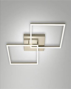 BARD nowoczesna lampa sufitowa LED 52W matowe złoto 3394-65-225 Fabas Luce