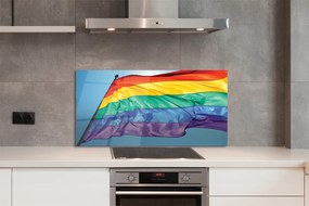 Panel szklany do Kuchni Barwna Flaga