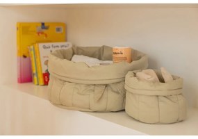 Jasnozielone tekstylne pojemniki dziecięce zestaw 2 szt. ø 30x20 cm Bambie Olive – Lorena Canals