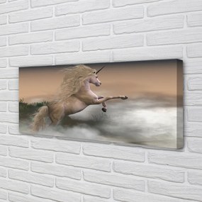 Fotoobraz na płótnie Jednorożec w Chmurach