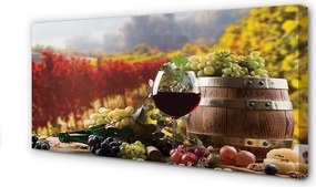 Obraz drukowany na płótnie Jesienny Wieczór Przy Winie