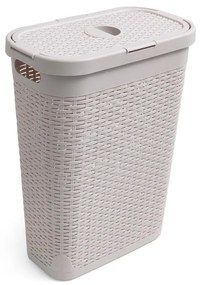Beżowy kosz na pranie Addis Calico, 40 l