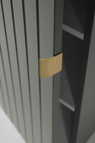 Szafka łazienkowa HARMO 31 cm szaro-zielony półmat KROFAM