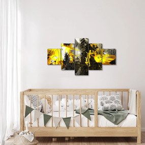 Obraz - Piłka nożna w wielkim mieście (125x70 cm)