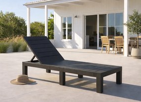 Leżak ogrodowy hotelowy Lagoon 014 składany, kolor szary