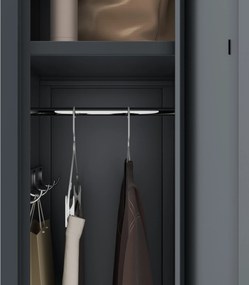 Szafka pracownicza metalowa antracytowa KACPER II 1 Plus 400 x 1800 x 500 mm