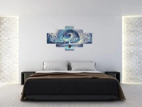 Obraz - Ilustracja przedstawiająca chłopca z włócznią (125x70 cm)