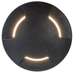 Zewnetrzna Nowoczesny zewnętrzny reflektor naziemny czarny w komplecie z LED IP67 - Ceci 2 Nowoczesny Oswietlenie zewnetrzne