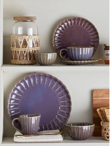 Ciemnofioletowa kamionkowa miska 400 ml Latina – Bloomingville