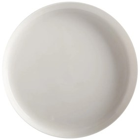 Biały porcelanowy talerz z podwyższoną krawędzią Maxwell &amp; Williams Basic, ø 28 cm