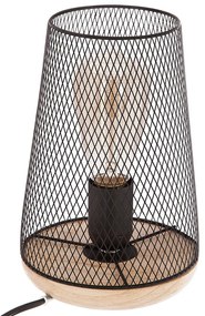 Lampa stołowa metalowa na żarówkę dekoracyjną, 23 cm